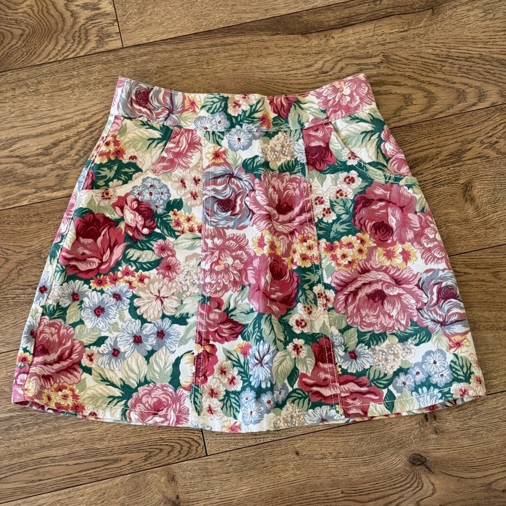 VINTAGE Bongo Floral Print Women's Skirt